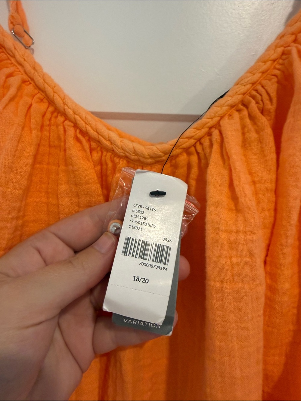 Lane Bryant Orange to Pink Ombre Wide-Leg Jumpsuit - Picture 5 of 6
